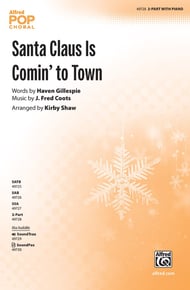 Santa Claus Is Coming to Town Two-Part choral sheet music cover Thumbnail